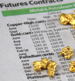 yellow gold nuggets on wallstreet journal