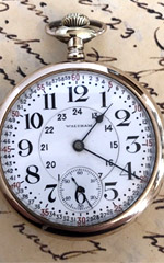 1915 Waltham railroad gold plated pocket watch