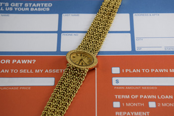 Gold rolex on redollar confirmation sheet