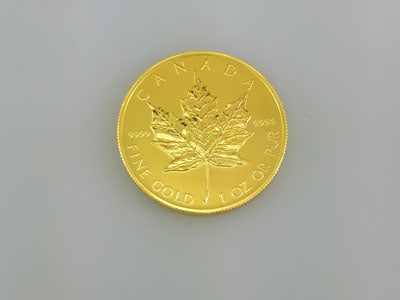 stock image: Canada fine gold, 1 oz or pur, 9999 gold