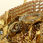 damaged jewelry made of 14 karat gold