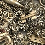 antique and damaged silver jewelry