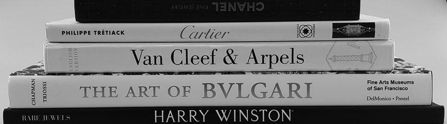 Harry Winston, Van Cleef & Arpels, Cartier and Chanel books
