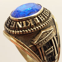 Men's 10k gold class ring from Kingstone HS