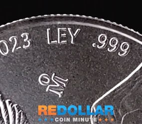 .999 1 Troy Ounce Silver Libertad The purity ".999" is indicated prominently on the coin.