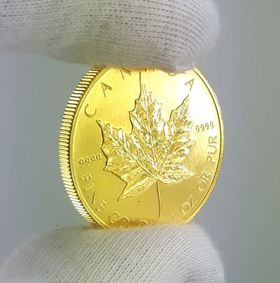 "Maple Leaf" design for the gold coin's reverse