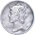 Mercury Dime silver coin