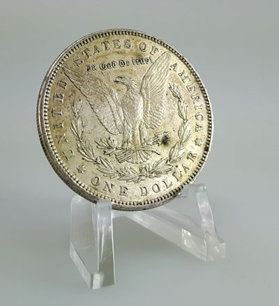 Eagle and olive branches - Morgan silver dollar reverse