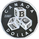 A B C Canada Dollar Silver Coin 2007