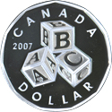 A B C Canada Dollar Silver Coin 2007