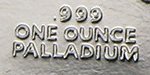 .999 palladium stamp