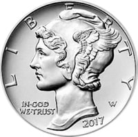 2007 1 oz Liberty palladium coin In God We Trust