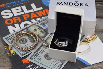 Pandora jewelry with diamonds and box and reDollar selling kit