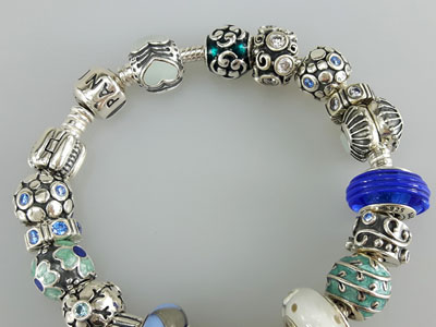 stock image: Pandora bracelet ALE 925