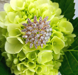 Pink and white diamond rose gold designer ring