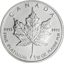 Maple Leaf coin made of platinum