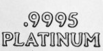 .9995 platinum stamp