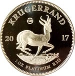 South African Krugerrand platinum coin