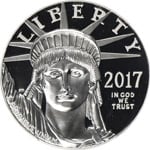 US platinum coin 2017, Liberty