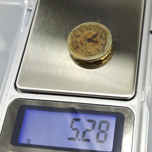 19.13 mm pocket watch movement weighs 5.28 grams