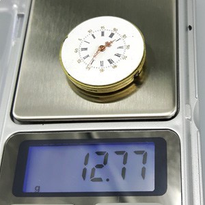 26.94 mm pocket watch movement weighs 12.77 grams