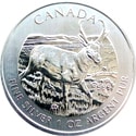 Pronghorn antelope silver coin Canada