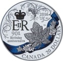 20$ Queen's 90th Birthday Anniversary Silver Coin
