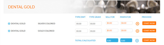 reDollar dental gold calculator