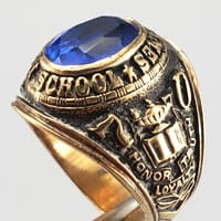 St. James High School ring with Madonna hallmark