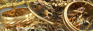 scrapped gold rings and chains
