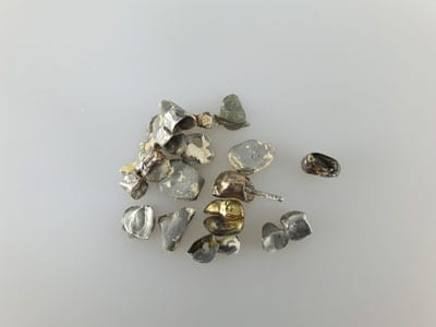stock image: dental scrap containing gold, silver, platinum