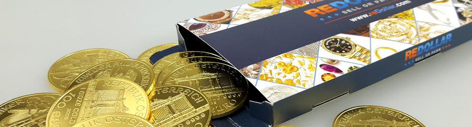 Austrian gold Philharmonic coins are getting packed, shipped for selling