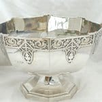 large vintage silver bowl