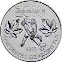 $5 Olympics Ice Hockey Canada Silver Coin