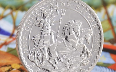 Great Britain silver bullion coin "Britannia" 