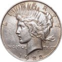 Peace Silver Dollar coin 1922