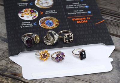 gemstone silver rings and redollar selling kit