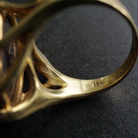 18k gold stamp marking on ring