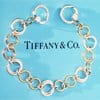 Tiffany silver and gold circle link bracelet