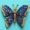 Tiffany gemstone butterfly brooch