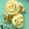 Tiffany gold rose earrings