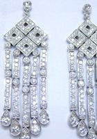 Tiffany Jazz Four Square Diamond Earrings