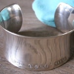 sterling silver bangle made from Tiffany & Co.