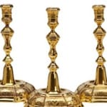 Tiffany Candlesticks made of silver, gold plated