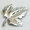 Tiffany silver leaf brooch
