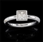 Tiffany platinum diamond solitaire ring 