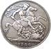 Victoria silver crown LXIV coin 1900