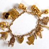 vintage gold charm bracelet