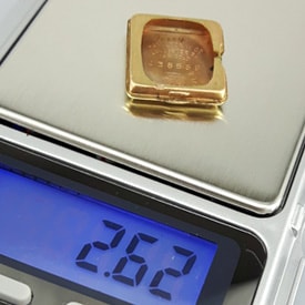 14k gold watch case weighing